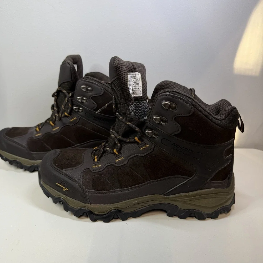 Men's Waterproof Hiking Boots Lightweight Non-Slip Trail Work Shoes Size 9